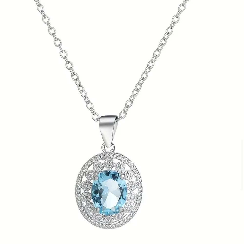 Blue Topaz Necklace - Picture 2 of 4